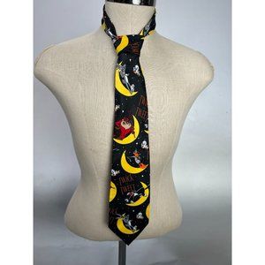 Looney Tunes Addiction Halloween Twick or Tweet Tie Polyester Black